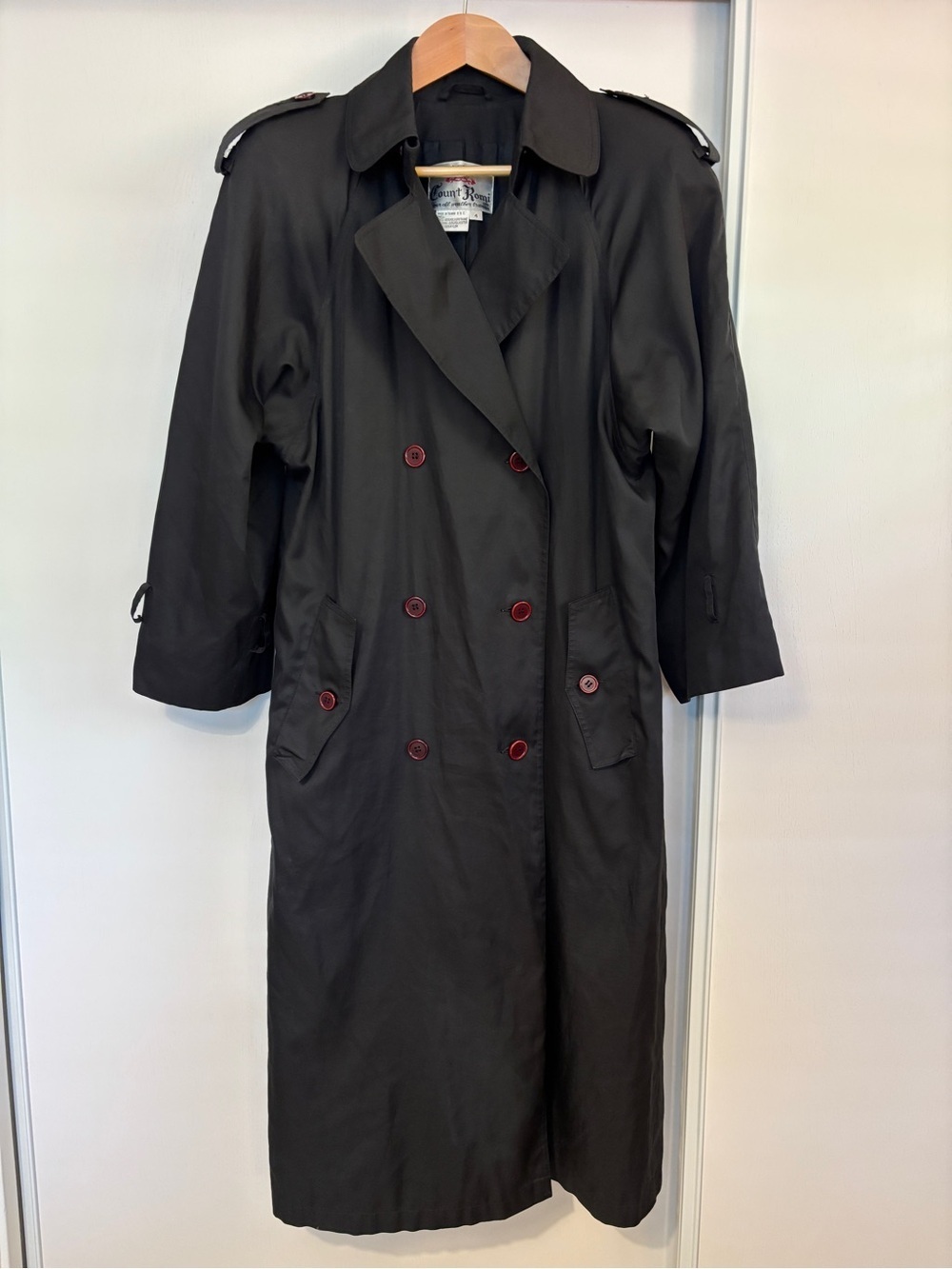 Vintage Womens Count Romi TrenchCoat Overcoat Size 4 Duster Lightweight Timeless